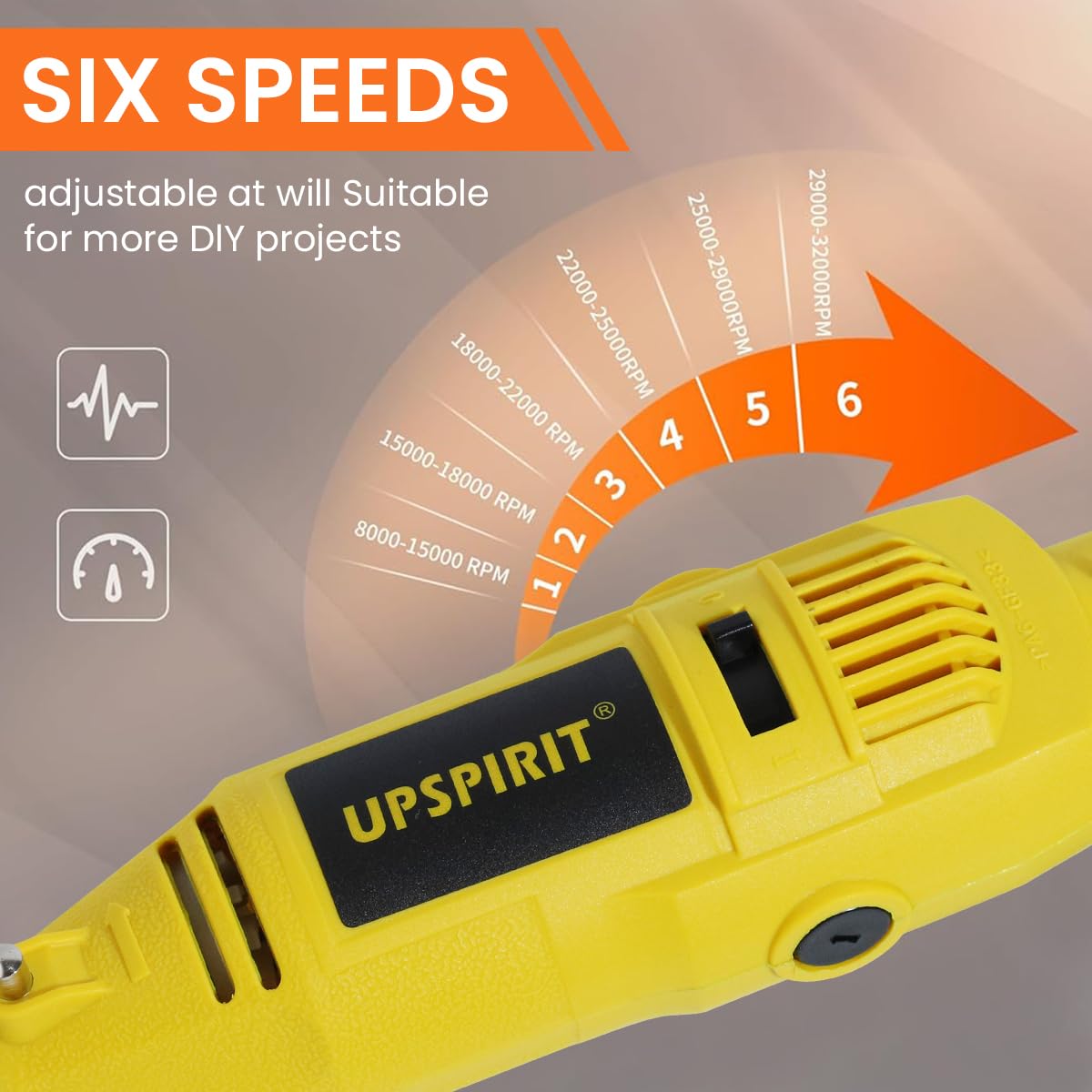 Serplex Rotary Tool Kit for DIY Crafting with 460W Motor and 211 Accessories | 6 Speed