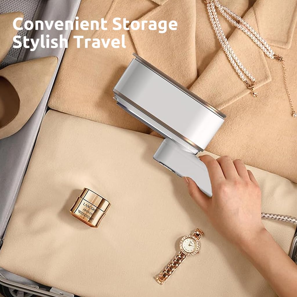 Supvox Handheld Garment Steamer for Clothes with 1200W Power and Integrated Hook | LCD 3-Level Travel Steamer