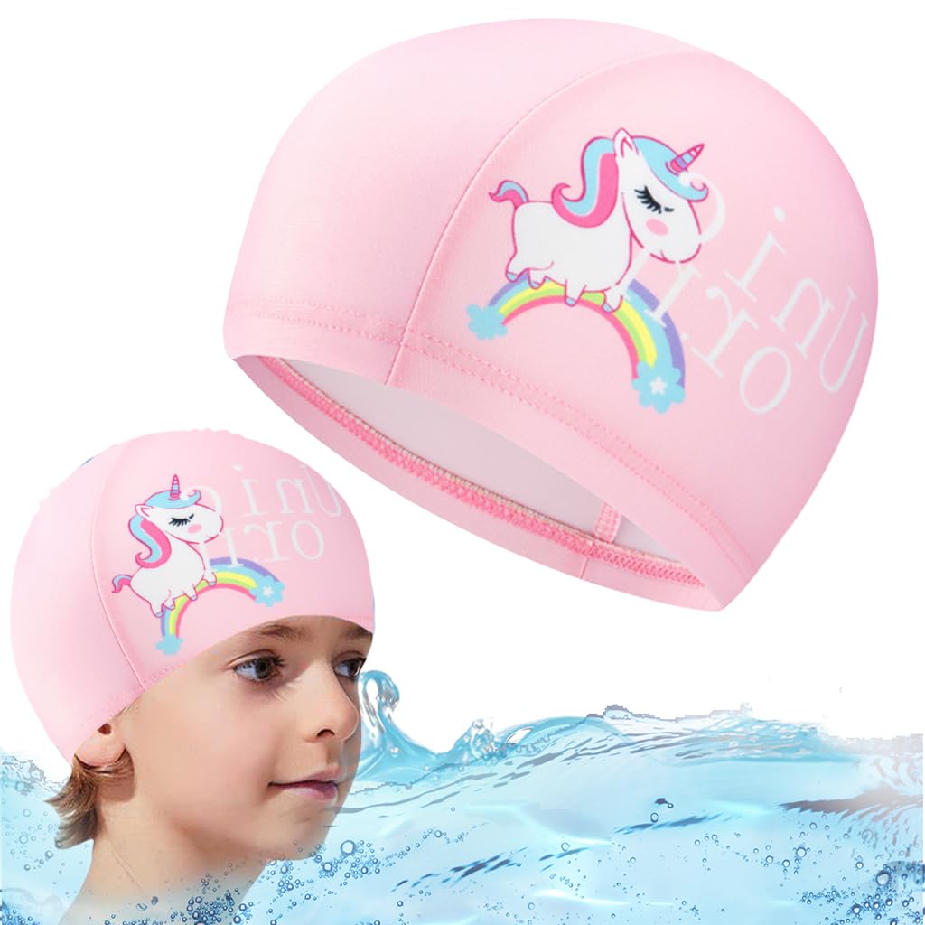 Proberos® 1 Pieces Kids Swimming Caps for Kids, Toddler, Children, Boys and Girls,