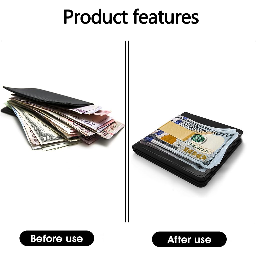 ZIBUYU Money Clip for Front Pocket Use with Slim Stainless Steel Design | Gold Finish