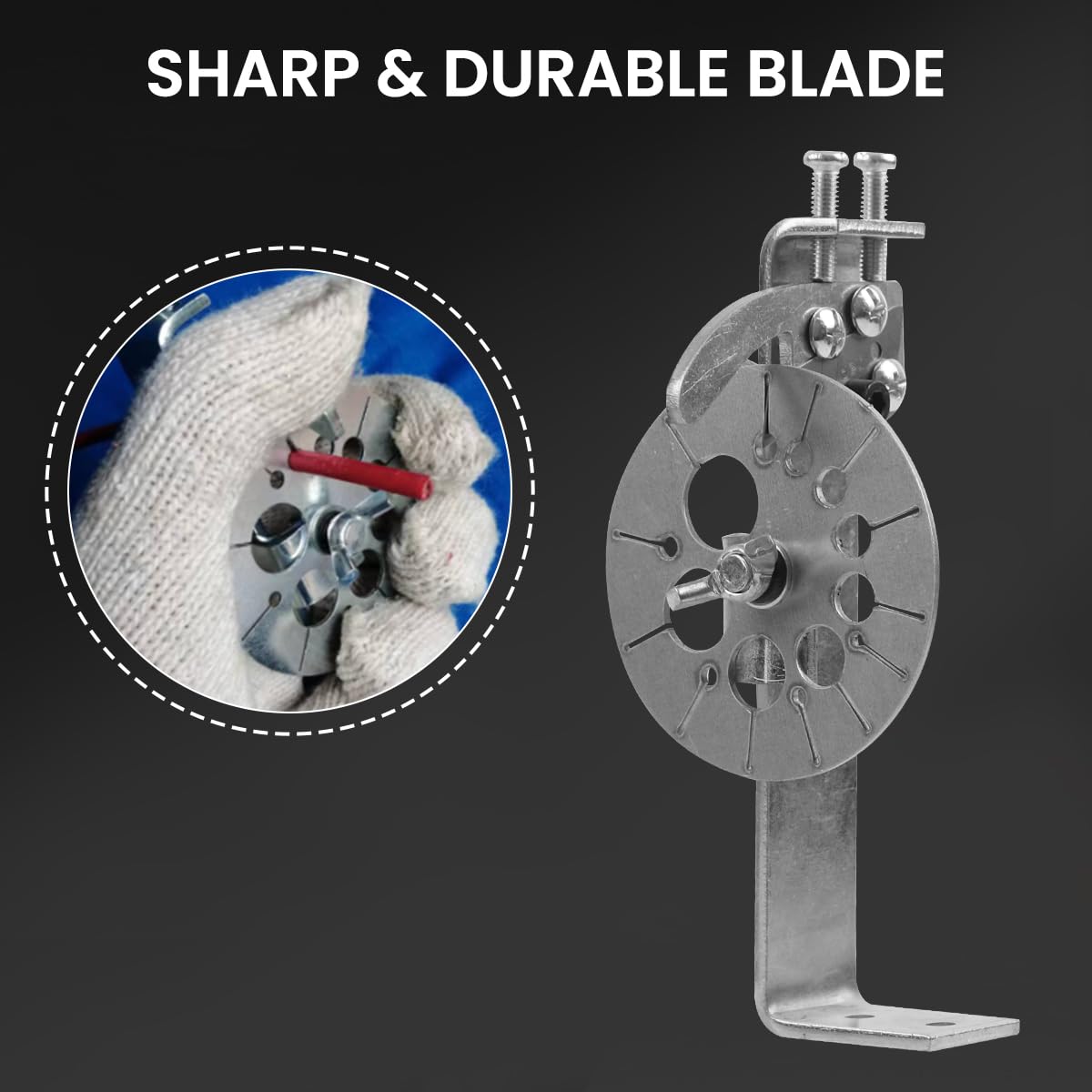 Serplex Manual Handheld Wire Stripper for Multi Cable Use with 30 pcs Blades | Stainless Steel