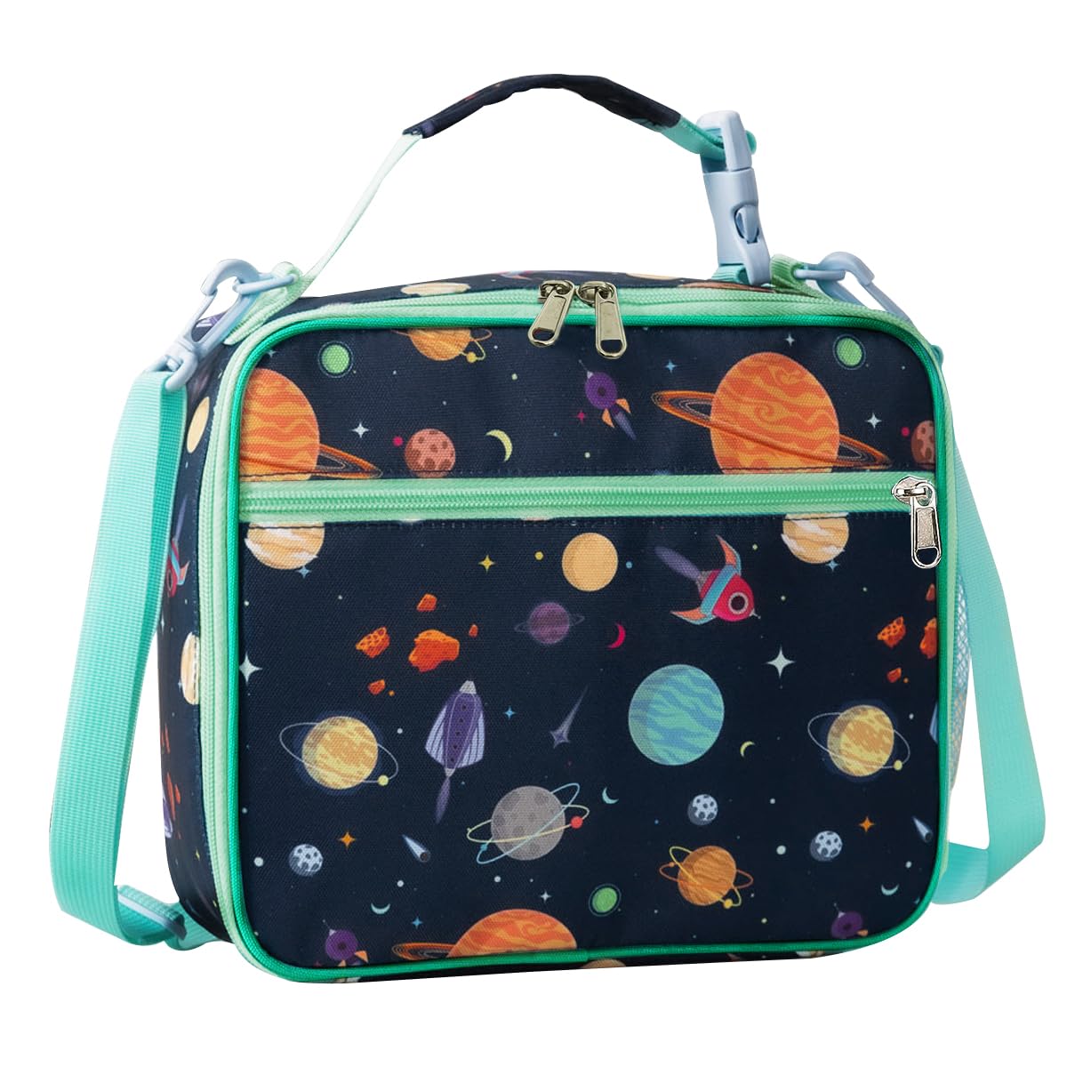 Venzina Lunch Box for Kids with 25×10×22cm Capacity and Detachable Shoulder Strap | Insulated Oxford Thermal Bag