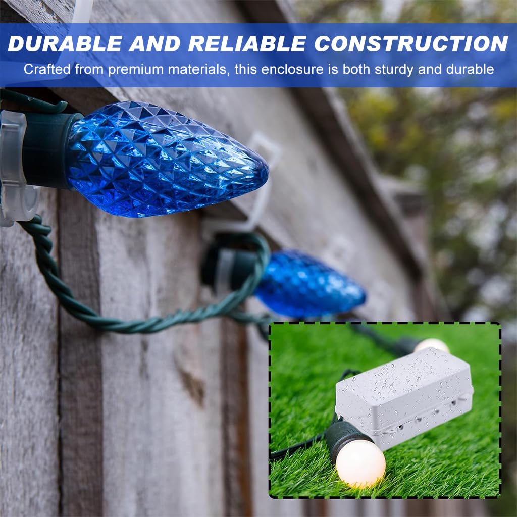 Serplex Enclosure Cover Case for Power Strip with Flip Up Lid 24.3x15x10cm | Waterproof Child Proof Safety Box