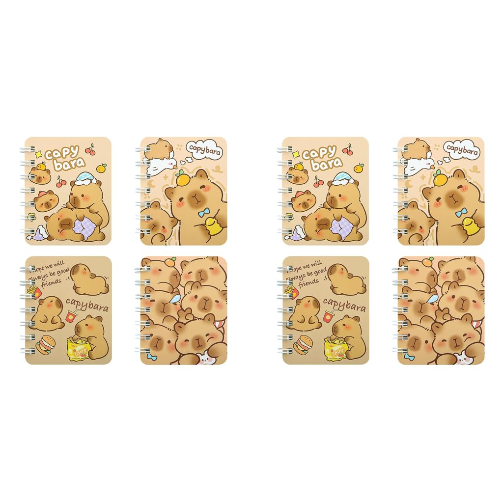 OFIFO Pocket Notebook Set for School Office and Travel Writing | 4 Mini 5.62 x 4.13 in Spiral Journals