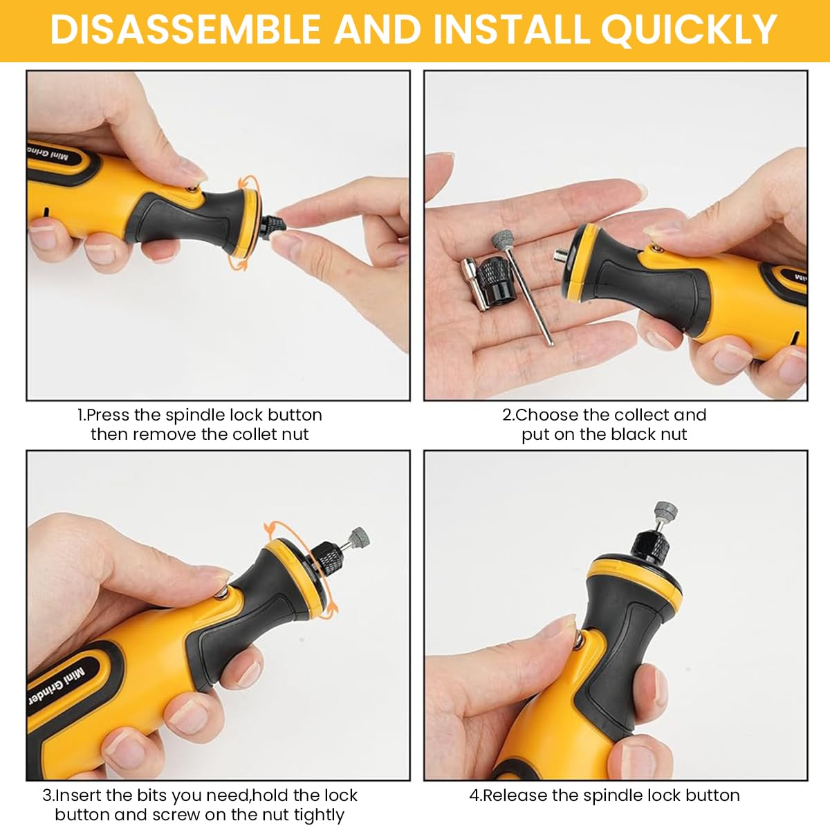Serplex Electric Engraving Pen Kit for Wood Stone Metal Jewelry with 58 Accessories and LED Display | 7.2V 1100mAh Cordless Rotary Tool