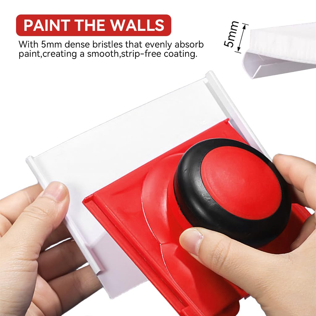 Serplex Paint Edger for Walls and Ceilings with 2 Pads and Work Gloves | Velvet Pad & Ergonomic Handle