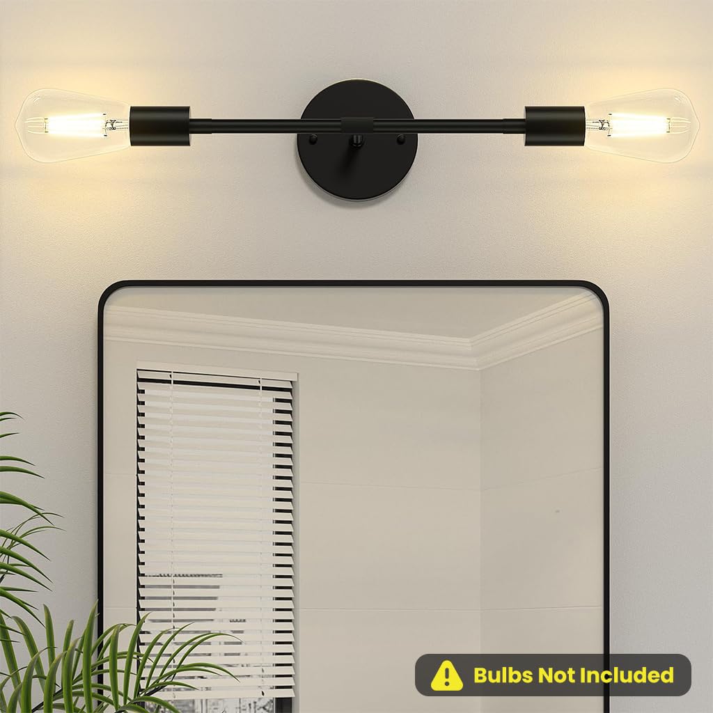 ELEPHANTBOAT Wall Lamp Fixtures for Home Decoration with 13.4 in Dual Head Metal Design | Modern Industrial Lighting