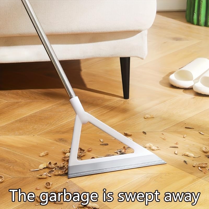 HASTHIP® Wipers for Bathroom Floor - Magic Broom Silicone Floor Wiper Sweeper Magic Mop for Floors Cleaning to The Living Room, Kitchen, Bathroom - White