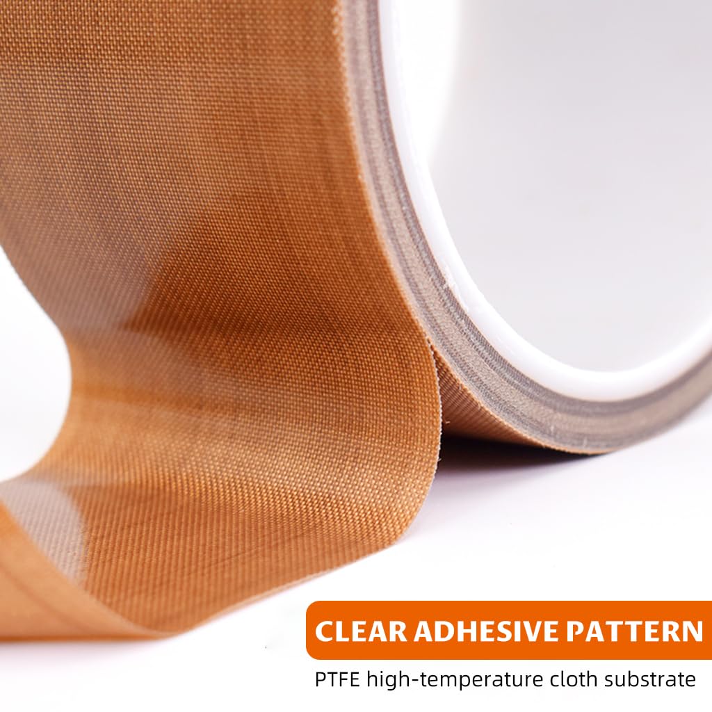 Serplex PTFE Coated Fiberglass Tape 25mm x 10m for Heat Sealing and 3D Printer Beds | Non Stick Surface