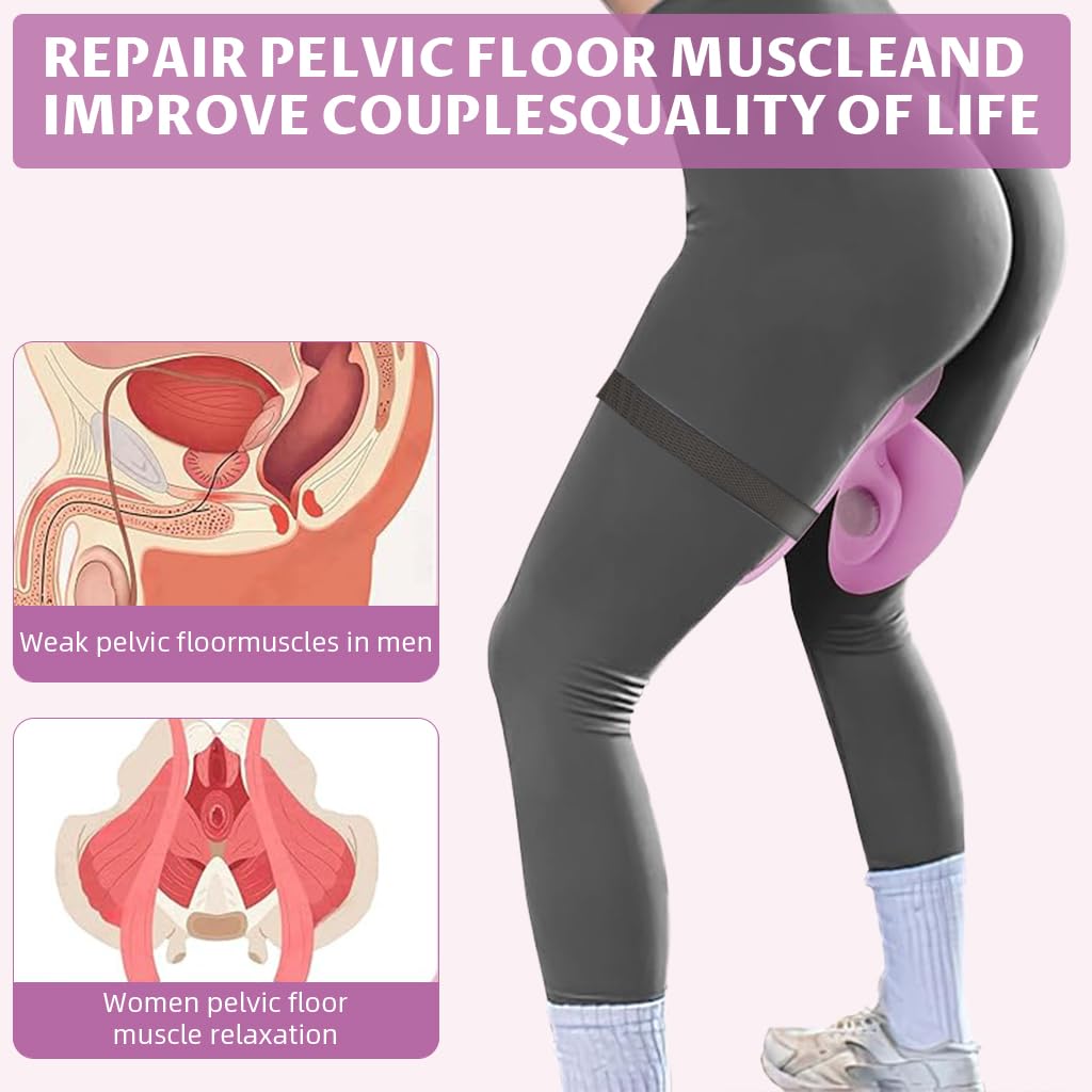 Proberos Pelvic Floor Muscle Trainer for Men and Women with 1–18 kg Adjustable Resistance | Cushioned Fit Strap for Thigh Arm Back and Chest Workouts
