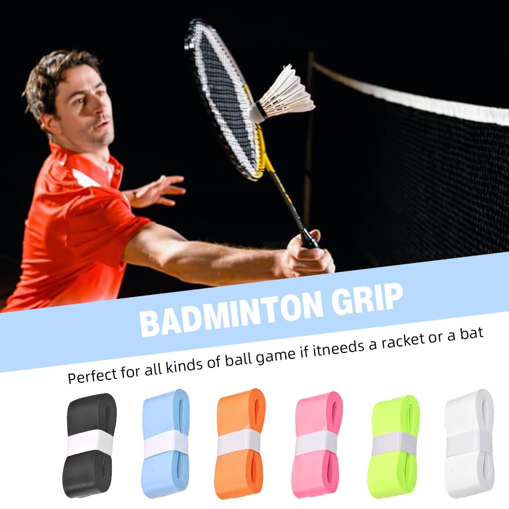 Proberos Badminton Grip for Tennis and Squash featuring Micro Perforated Anti Slip Tape | 6 Pcs