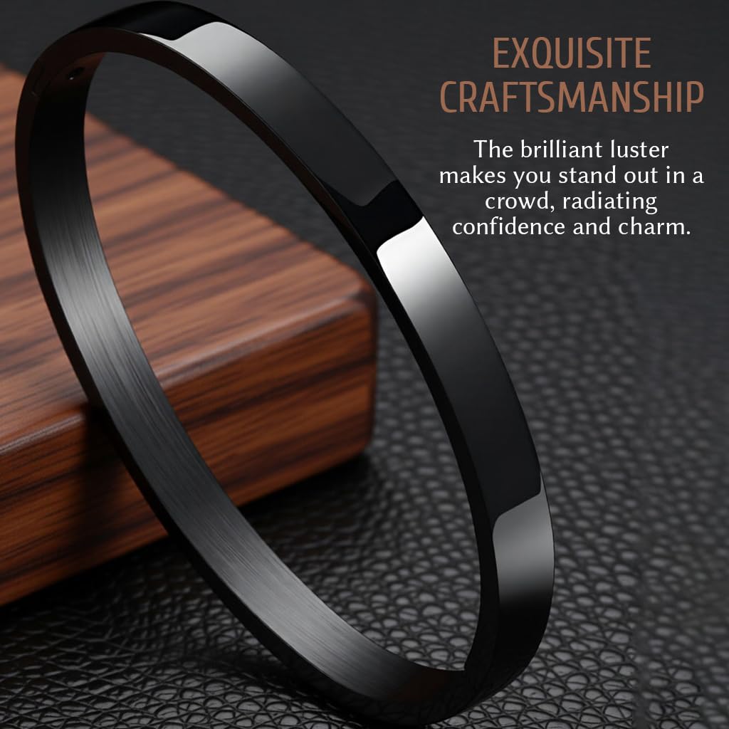 Zibuyu Mens Stainless Steel Adjustable Bracelet for Everyday Wear with Sleek Design | Comfortable Fit Gift for Him