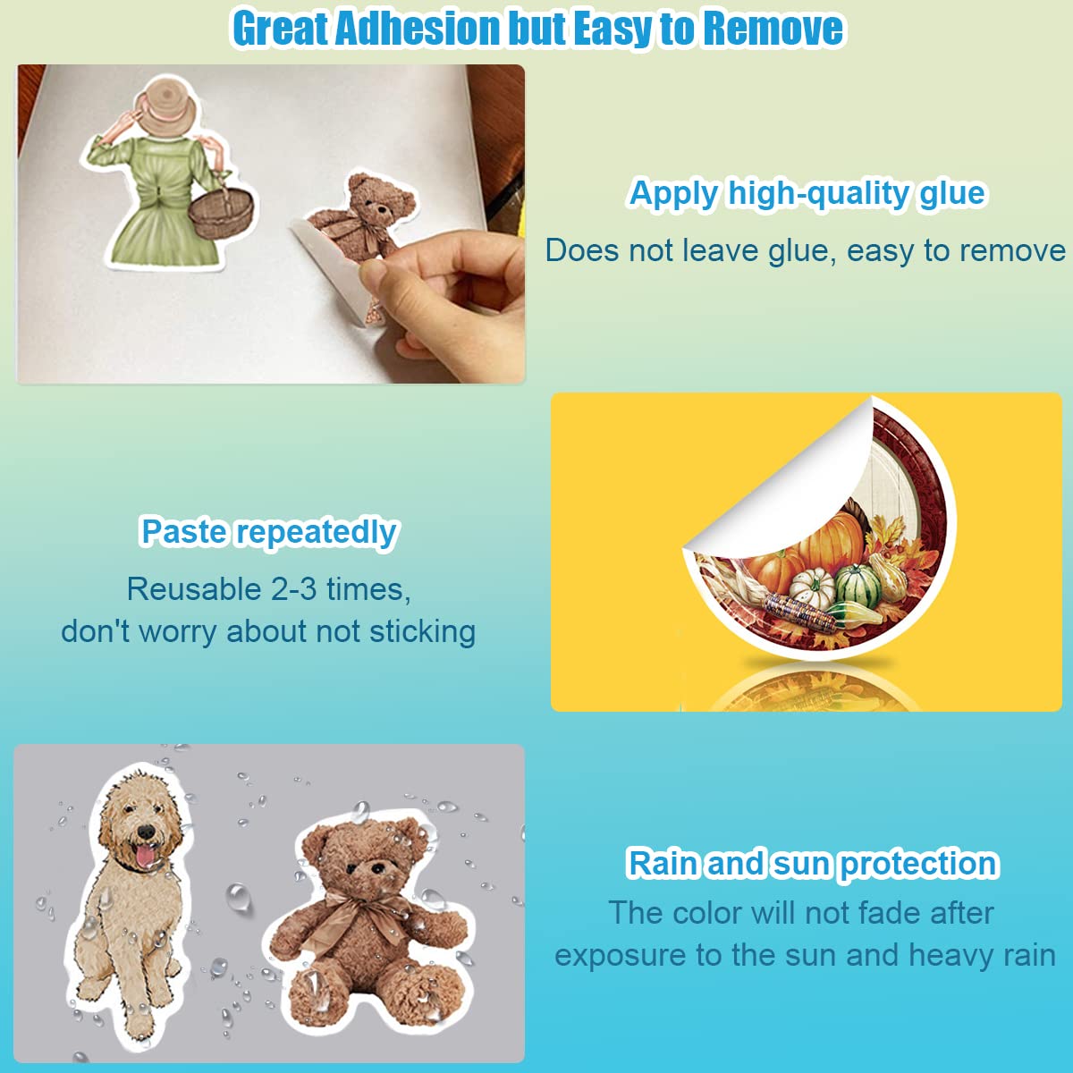 HASTHIP Vintage Stickers for Scrapbooking and Journals with 50Pcs Self Adhesive PVC Set | DIY Craft Embellishment Supplies