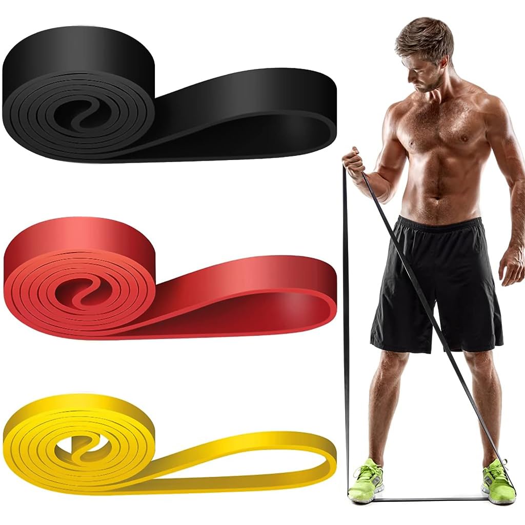 Proberos® 3 Pcs Resistance Band Kit for Workout for Men and Women, 2-30kg Resistance and Pull up Band for Chin Ups, Durable TPE Loop Bands Toning Bands for Home Gym Fitness, Gym Equipment