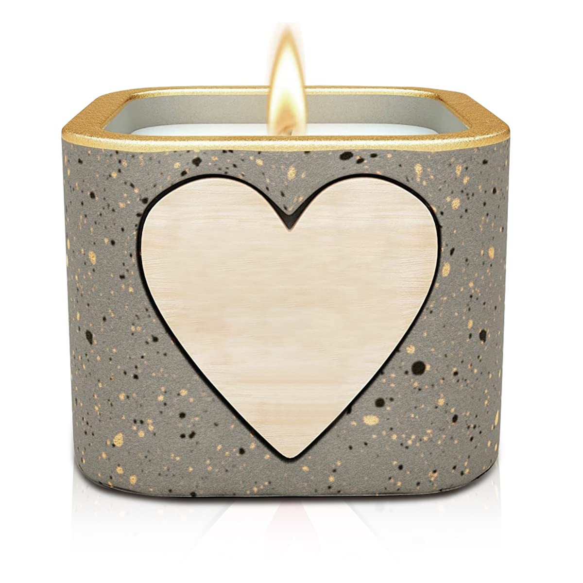 Scented Candle for Bedroom with 8×8×6cm Cement Cup and Wild Bluebell Cologne | Gift for Women