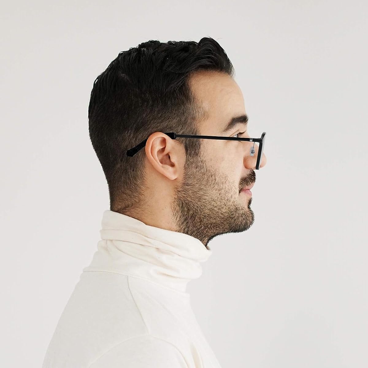 HASTHIP Anti Slip Glasses Ear Grip for Sunglasses and Eyewear featuring Soft Acrylic Sleeves | 3 Pairs Universal Fit 5mm to 12mm