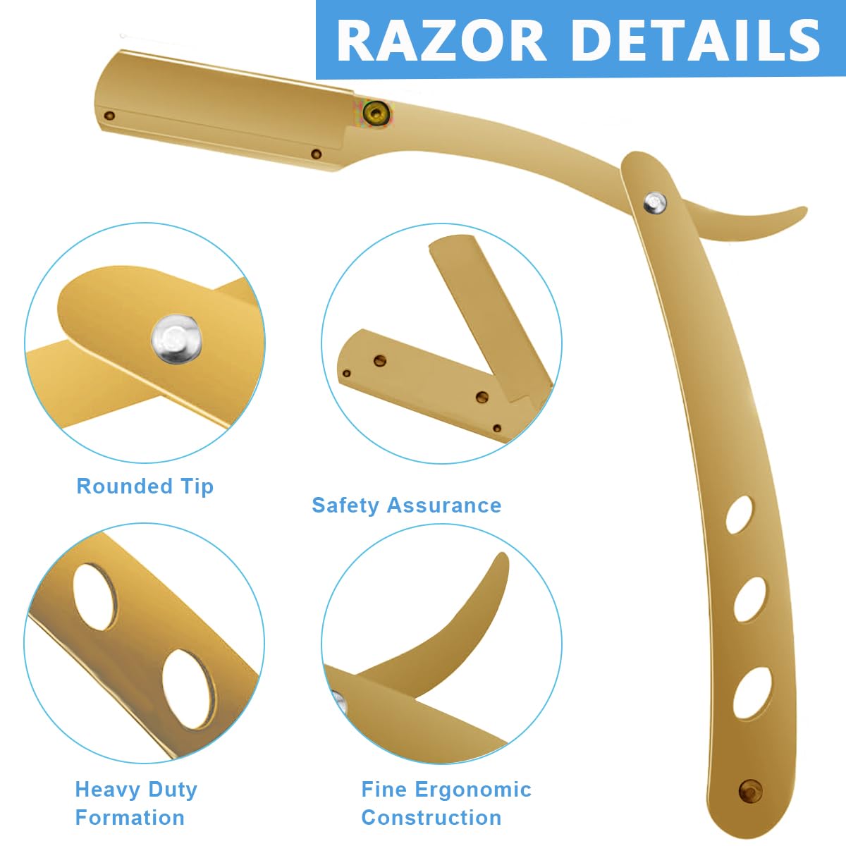 MAYCREATE Hair Cutting Scissors Kit for Home and Salon with Shock Absorber | Stainless Steel Tools