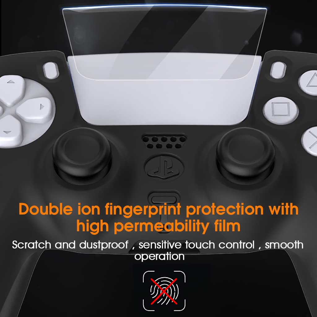 ZORBES® PS5 Controller Cover Case for PS5, 10-in-1 Non-Slip Sweat Proof Controller Cover for PS5 Dual Sense Controller, Protective Case Sleeve with Thumbgrips Free, Precise Cut Controller Cover PS5 Accessory