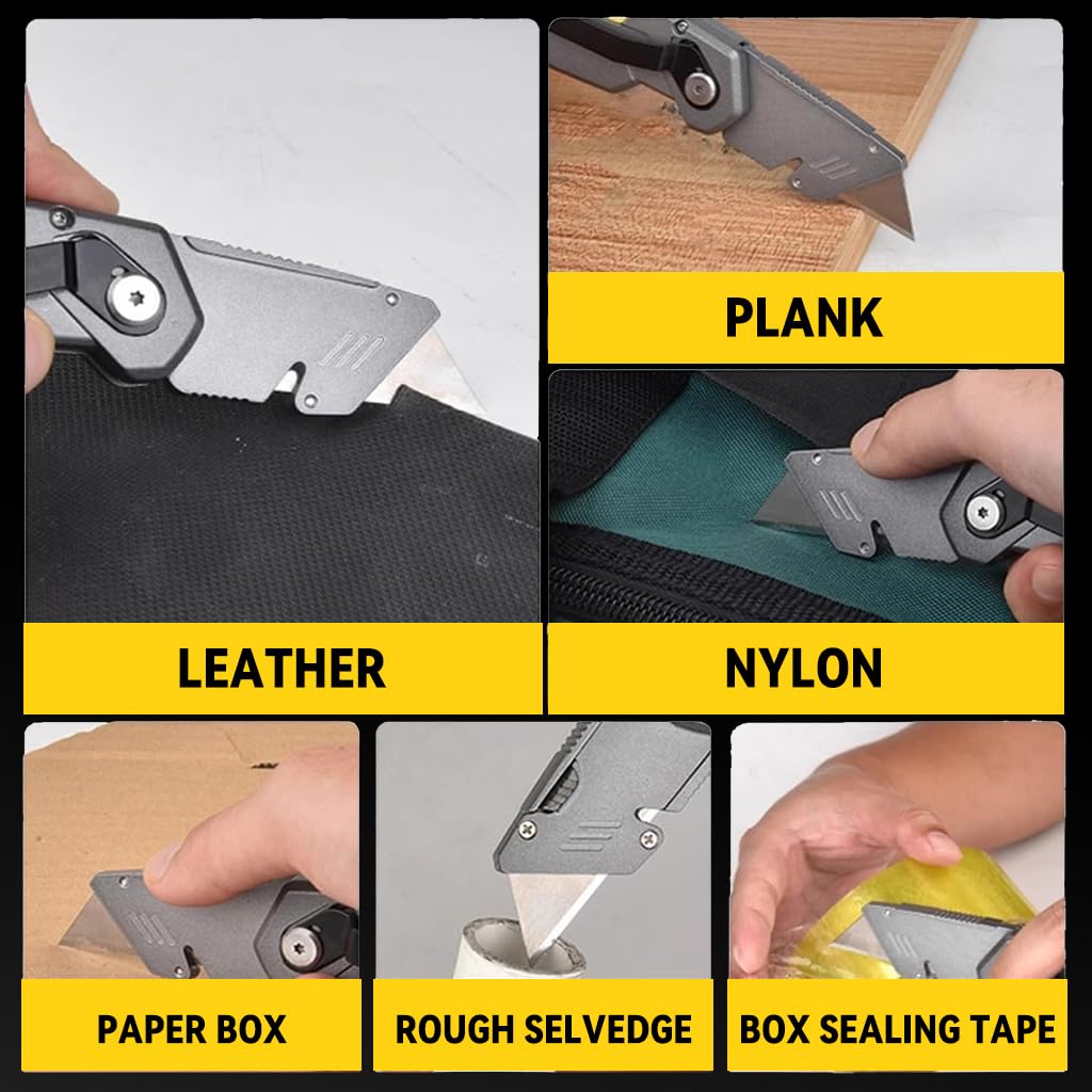 Serplex Utility Cutter for Crafting and Box Opening with 2 Spare Blades and Dual-Head Screwdriver