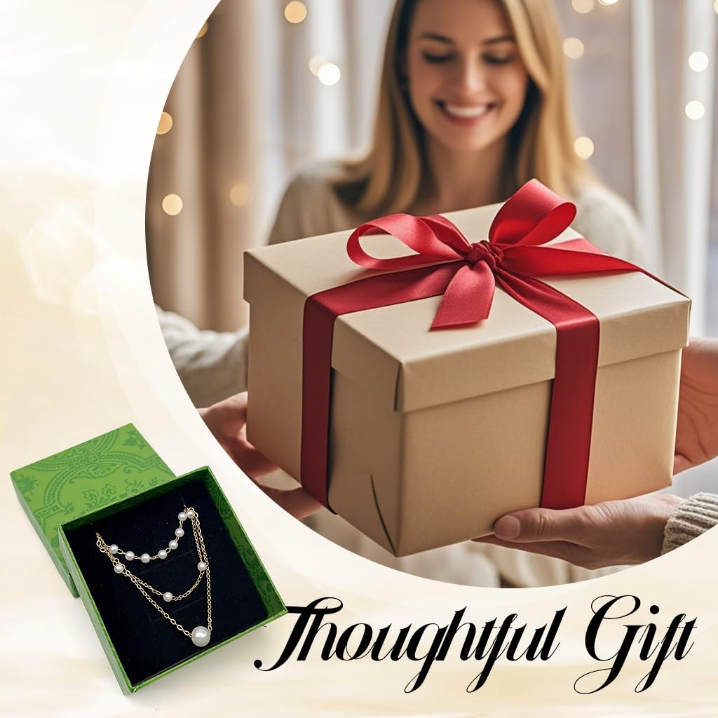 SANNIDHI Pearl Necklace Set for Women featuring Triple Layer Gold Chains and Acrylic Pearls