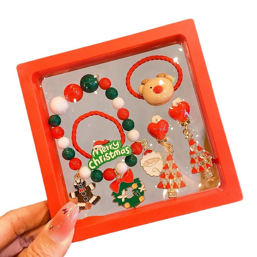 SANNIDHI® Toddler Jewelry Kids Bracelet 5pcs, Little Girls Jewelry In Box, Flower Girl Gift Kids Girls Accessories