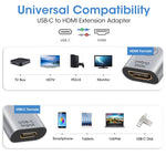 Verilux® Type C to HDMI Adapter 4K@60Hz USB C to HDMI Adapter HDMI Converter for MacBook Pro/Air, iPad Pro, iMac, ChromeBook Pixel Samsung