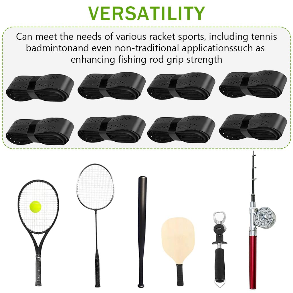 Proberos Tennis Racket Overgrip Set for Racket Sports with 3.6ft x 25mm PU Tape | Anti Slip Sweat Absorption