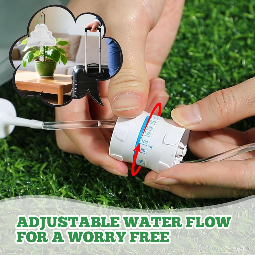 HASTHIP Self Watering Kit for Indoor and Outdoor Plants featuring 3 pcs 500ml Drip Bags