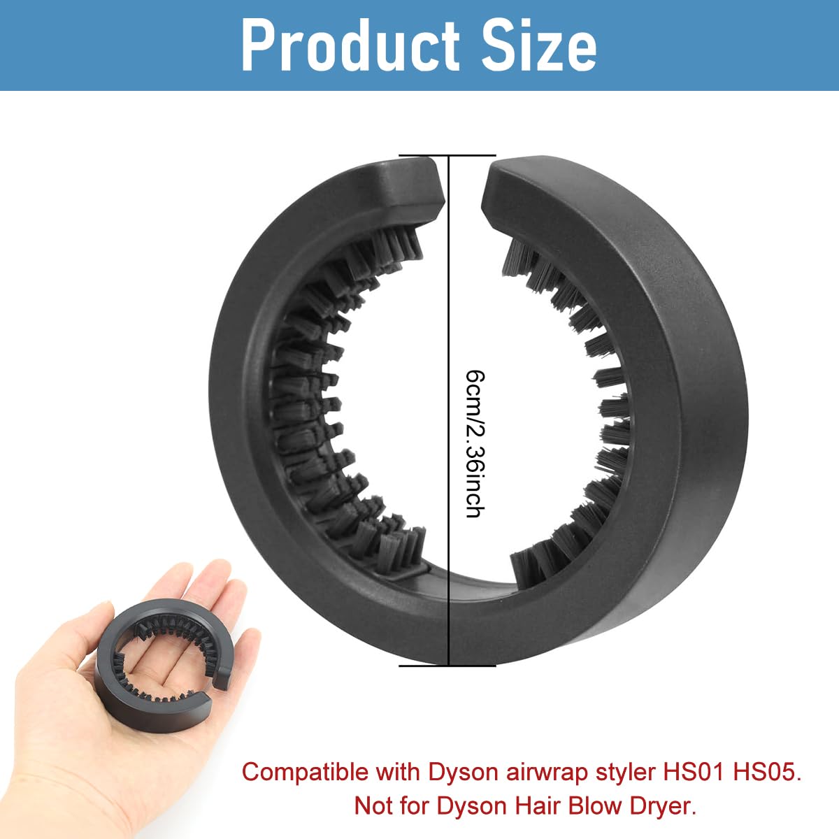 MAYCREATE Filter Cleaning Brush for Dyson Airwrap HS01 HS05 | 2PCS Easy Maintenance Tool