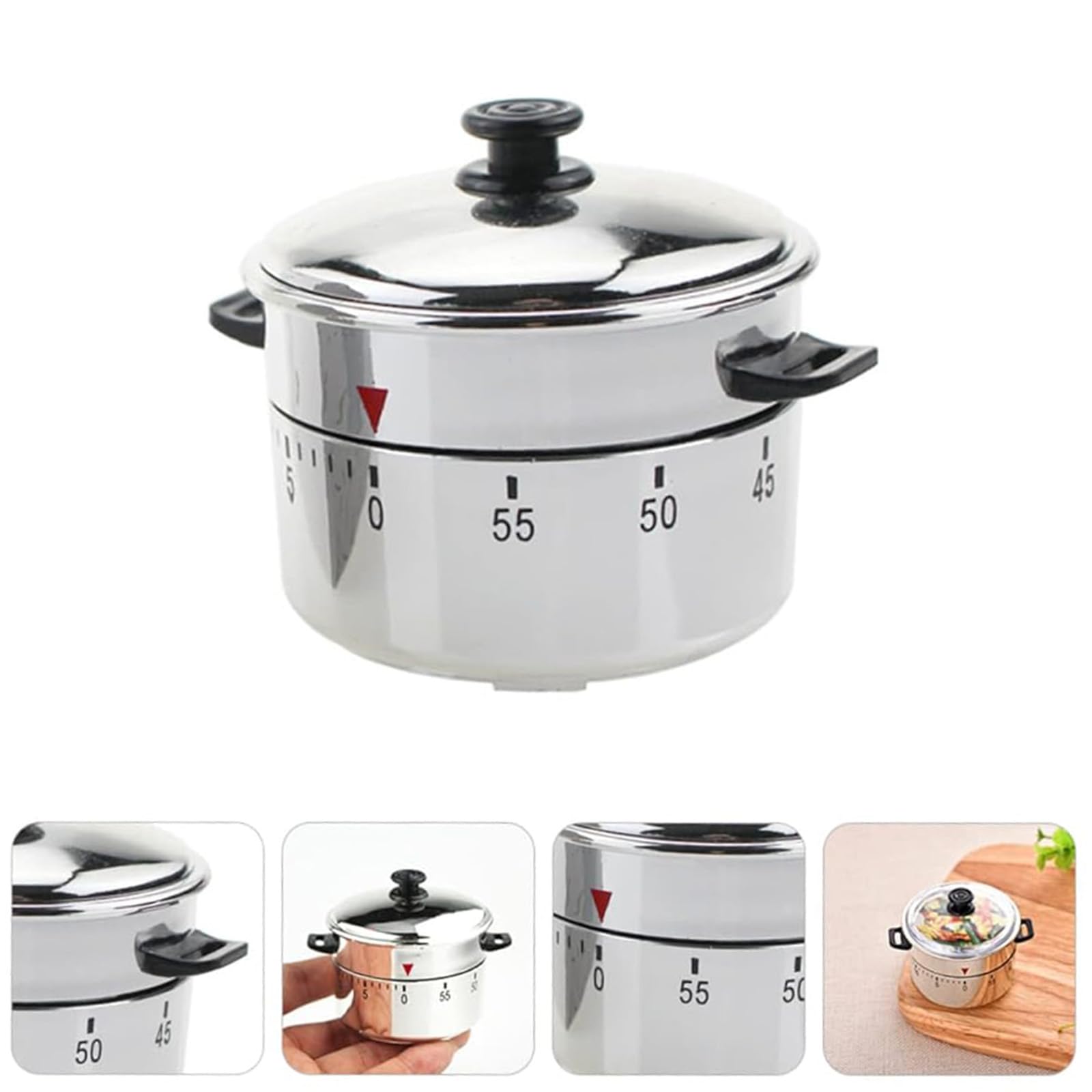 Supvox Kitchen Timer for Cooking and Baking with Mechanical Wind-Up Design | 66x80x61mm Compact Size