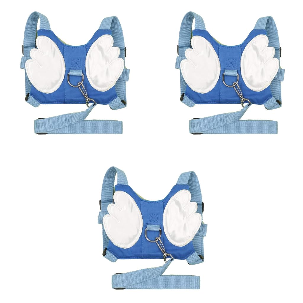 SNOWIE SOFT Baby Safety Walking Harness for Toddlers with Anti Lost Belt and Leash Blue 1 Count