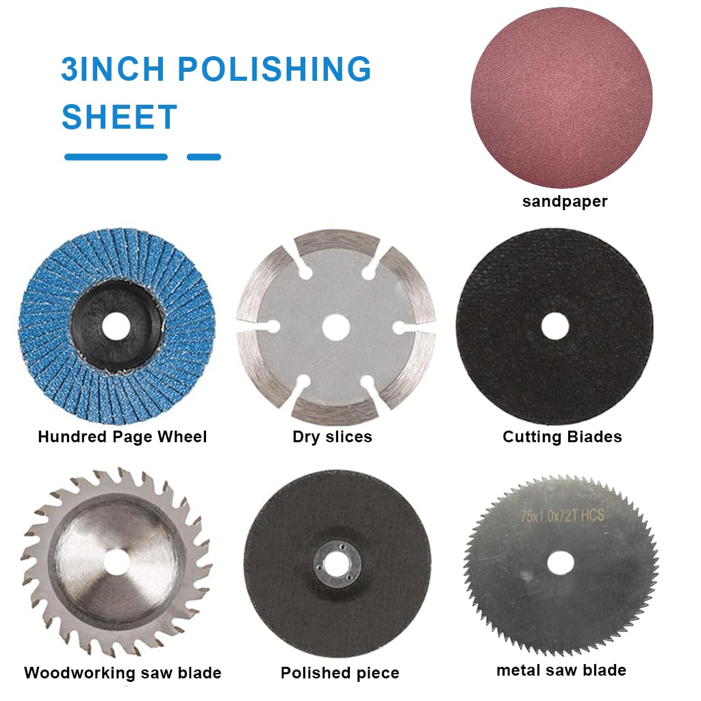 Serplex Angle Grinder Abrasive Discs for Wood Carving and Sanding 7 pcs Set | Fits 3 in Grinders