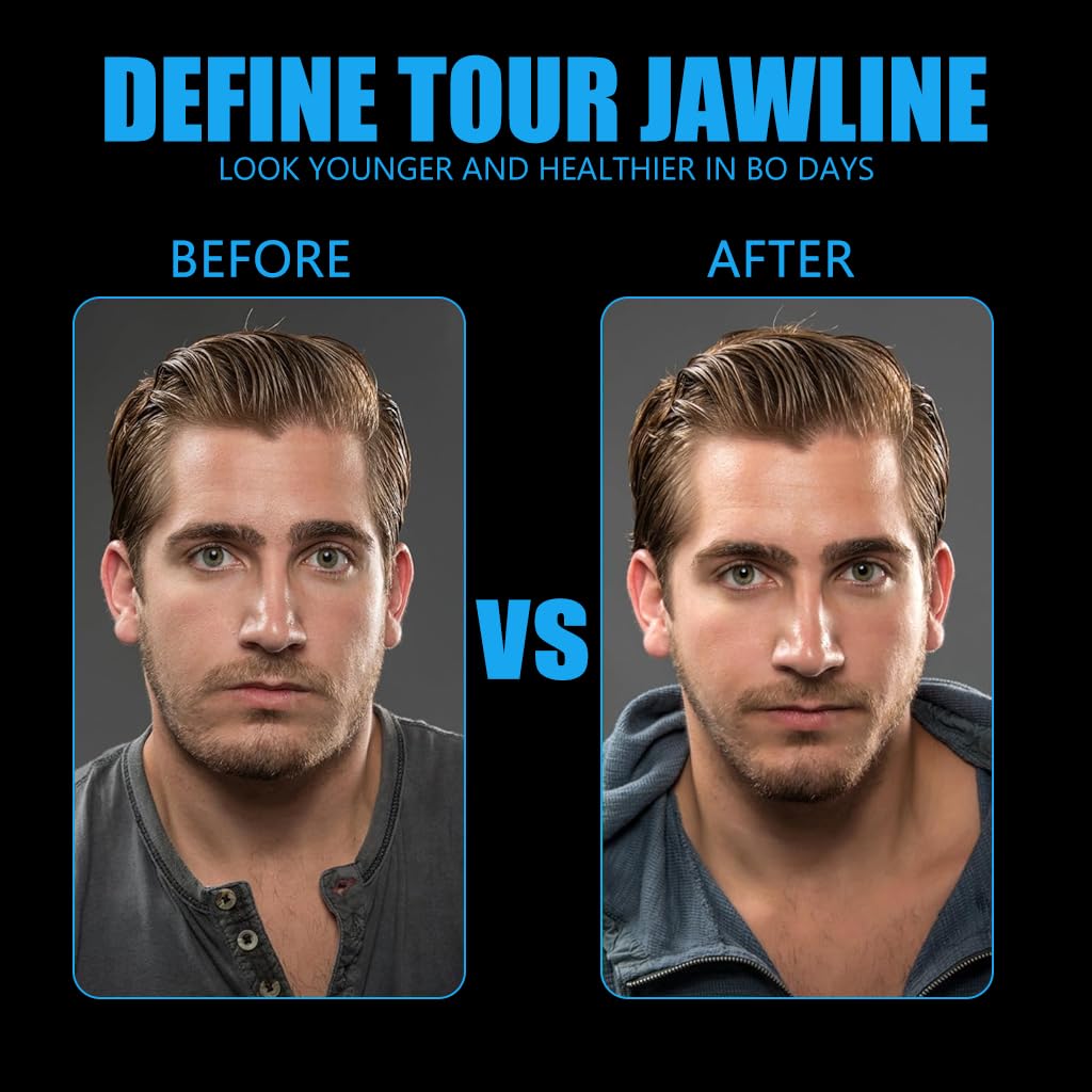 Proberos Jaw Exerciser 6pcs for Men and Women with 40 50 60lbs Resistance Silicone | Includes Storage Case