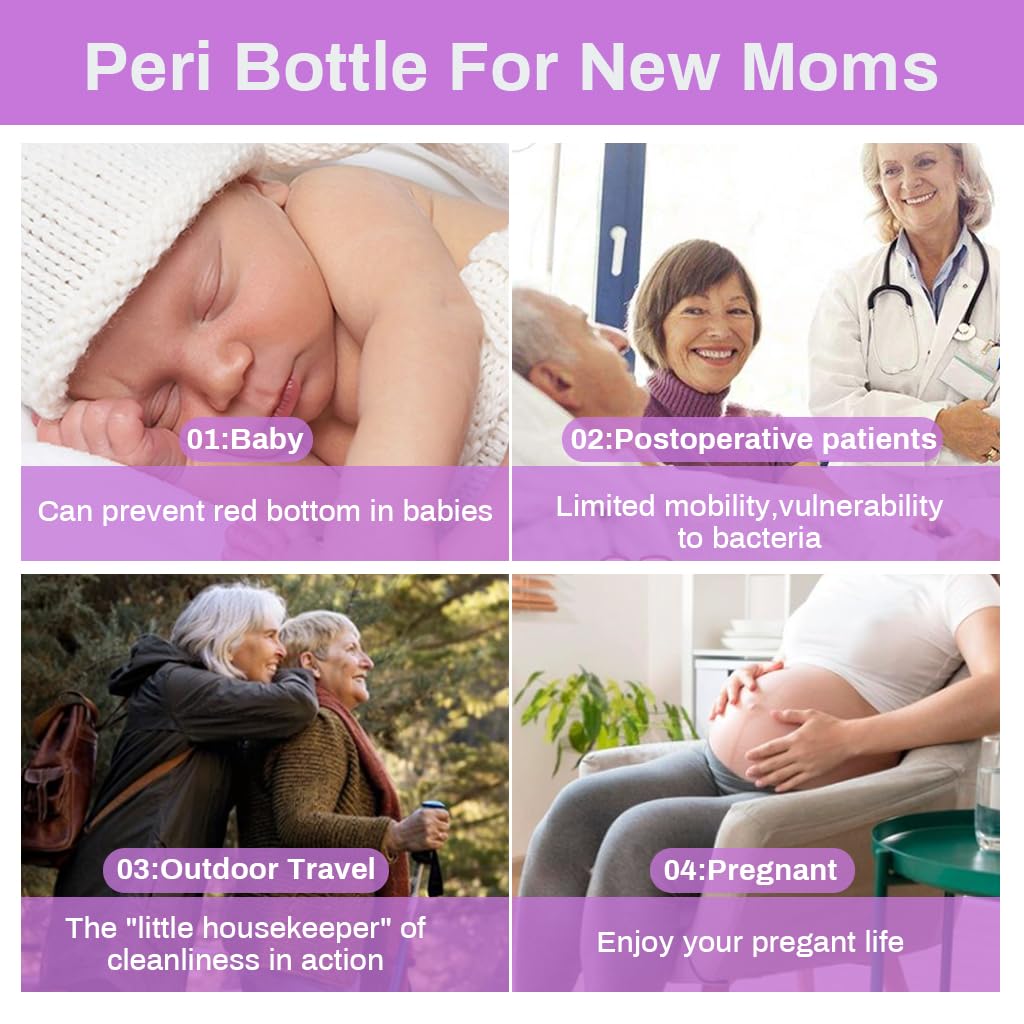 ZIBUYU Portable Bidet Jet Spray for Toilet with Retractable Nozzle and 450ml EVA Bottle | Travel Hygiene for Postpartum Care