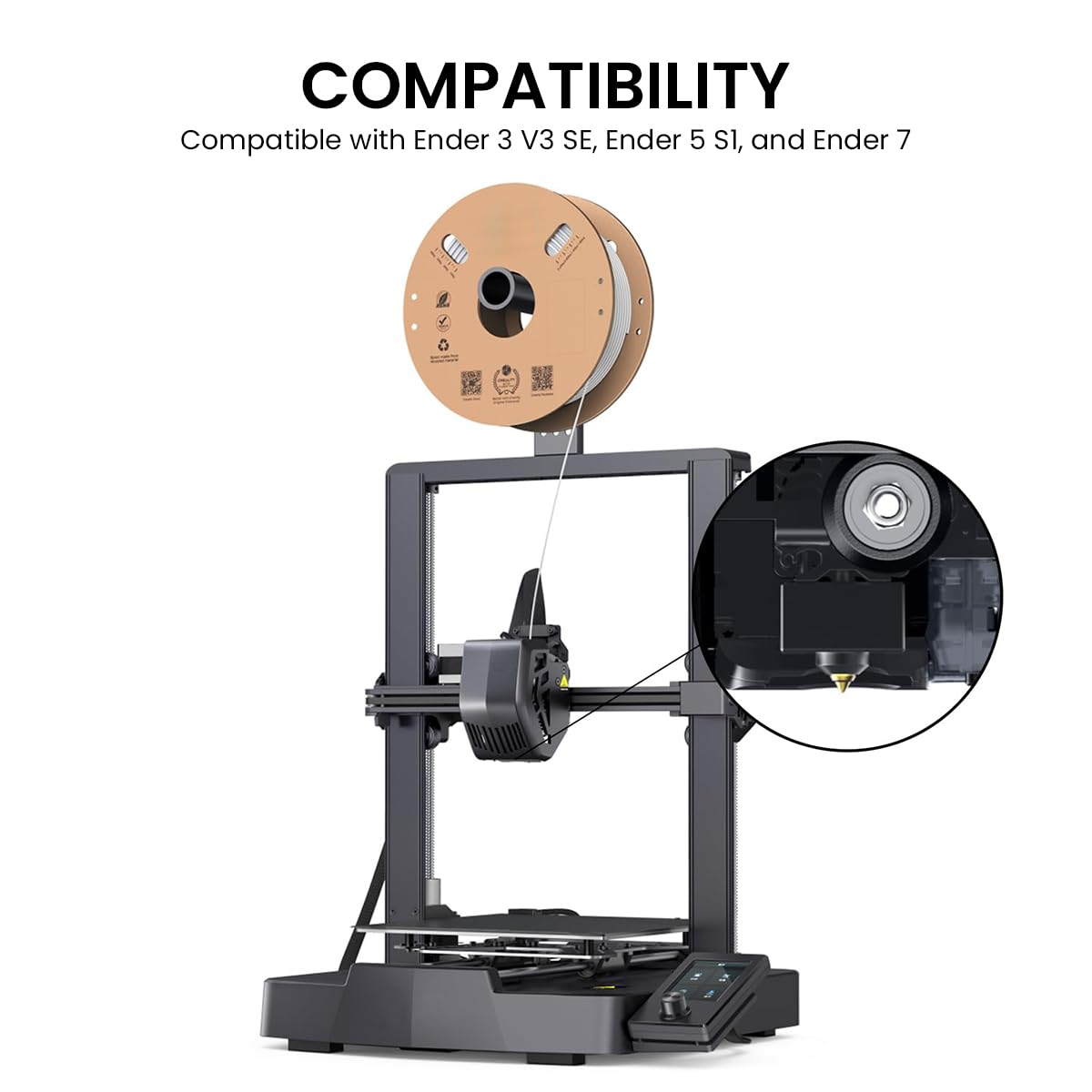 Serplex 3D Printer Nozzles 5 Pcs 0.4mm Brass with High-Temperature Performance | Fits Ender 3