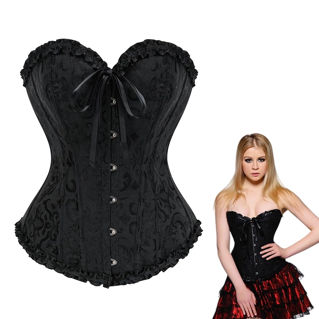PALAY Corset Tops for Women featuring Lace Up Adjustable Fit and Breathable Fabric | 4XL