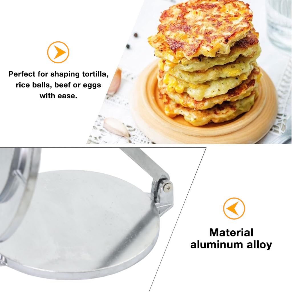 HASTHIP® Kitchen Paratha Press Maker 6.3 inches Diameter Aluminum Alloy Puri Press Maker Perfect Round Shape Dough Press Maker for Roti, Thepla, Parotta, Paratha, Poori