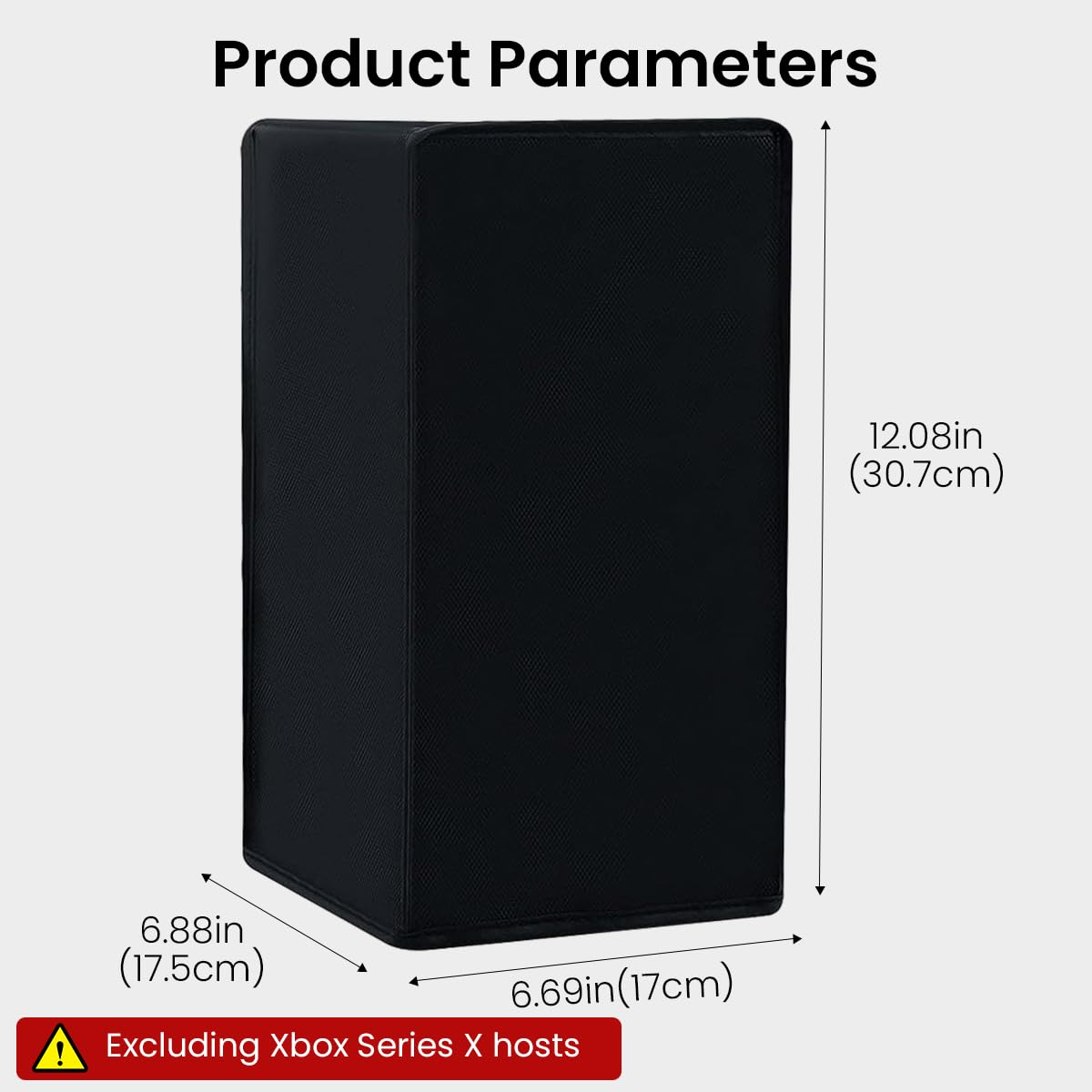 ZORBES Dust Cover for Xbox Series X with Back-End Cable Cutout and 1680D Oxford Cloth Protection