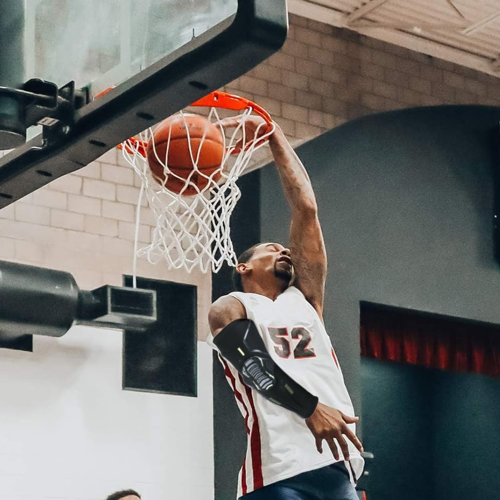 Proberos Compression Arm Sleeves for Sports with 10mm EVA Padding and Silicone Anti Slip | UV Protection