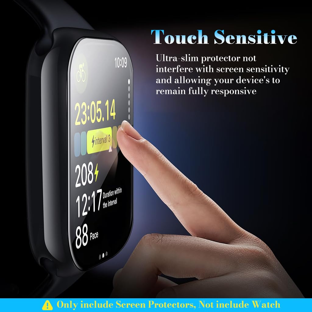 ZORBES iWatch Screen Protector for Series 10 and 11 42mm with Applicator | HD PMMA Ultra‑Clear Touch Film