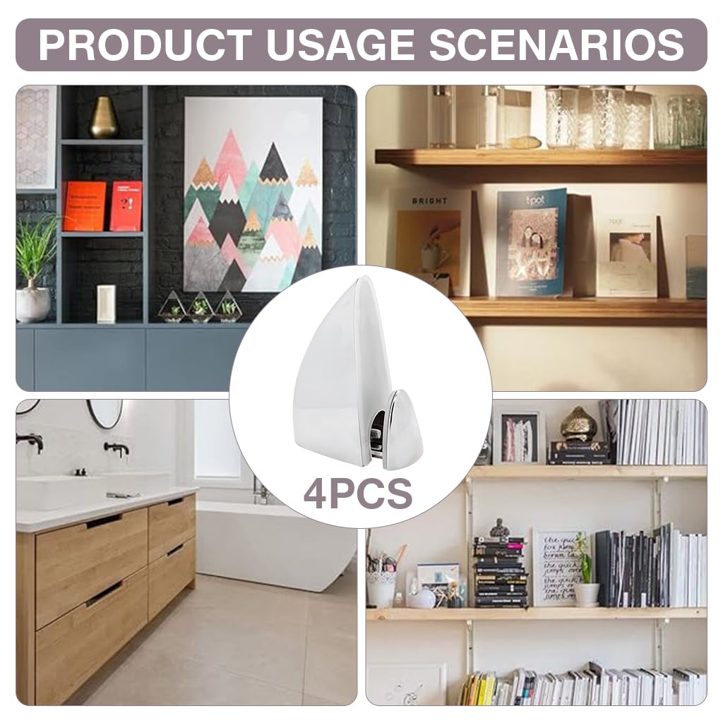 Serplex Glass Shelf Brackets for 3–16mm Shelves with Adjustable Clamp and Zinc Alloy Build | Easy Wall Mount Installation