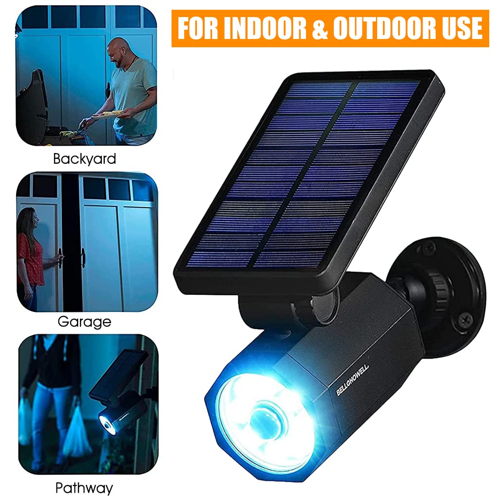 ELEPHANTBOAT Solar Light Outdoor for Garden Patio and Driveway with 1800mAh Battery featuring PIR Motion Sensor | IP65 Waterproof 800 Lumens