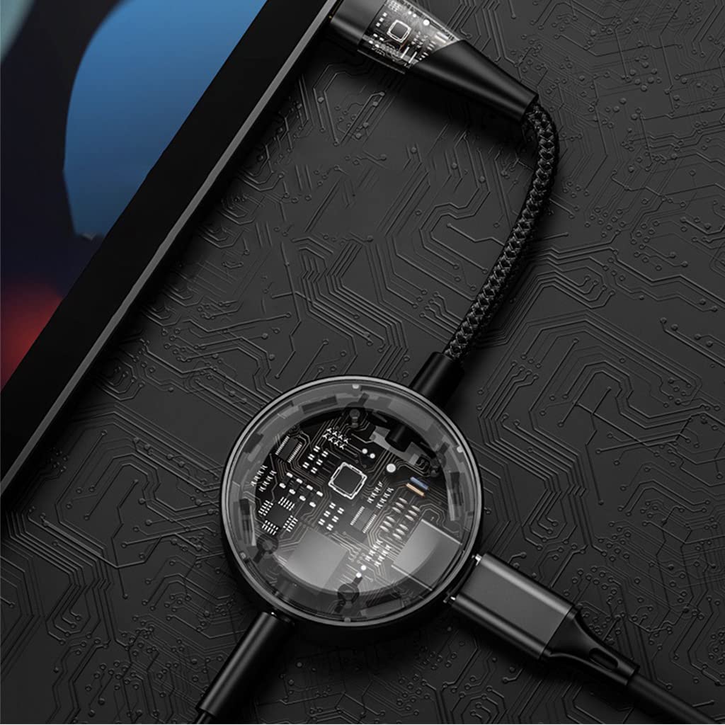 Verilux Type C to 3.5mm Jack Audio Adapter with PD Fast Charging for Galaxy S22 S21 | 2 in 1 Game Sound Card