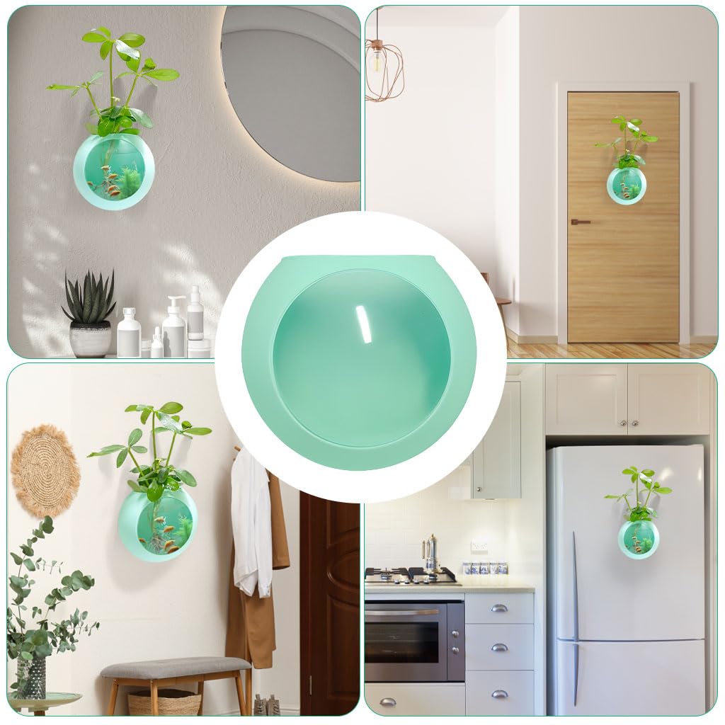 Zibuyu Hydroponic Planter for Home Decor featuring 4.72 in No Drill Wall Mount | Silicone Indoor Pot