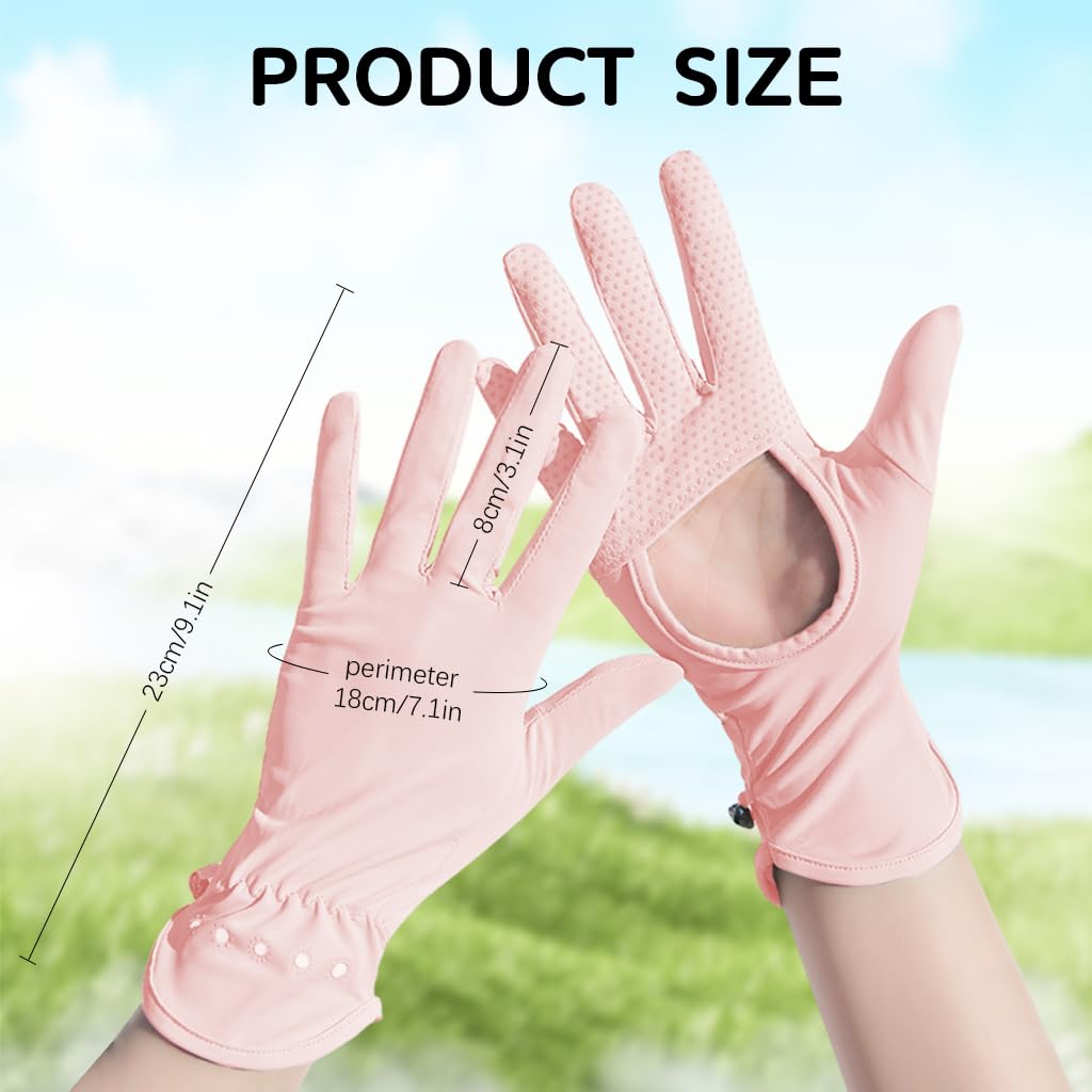 SANNIDHI Hand Gloves for Driving with UPF 50+ UV Protection featuring Anti Slip Design and Ice Silk Fabric