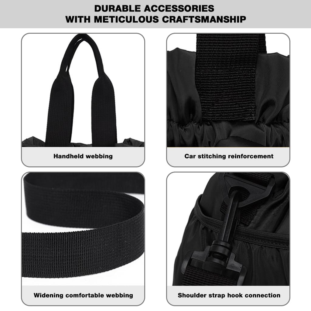 Supvox Lunch Bag for Work and Picnic with 11L Capacity and Drawstring Closure | Removable Shoulder Strap and Nylon Material