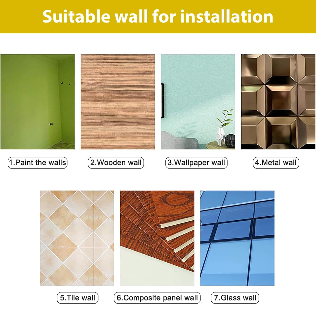 Supvox Home Wall Sticker for Living Room Decor with 3D Butterfly Design | Golden 5 Pcs