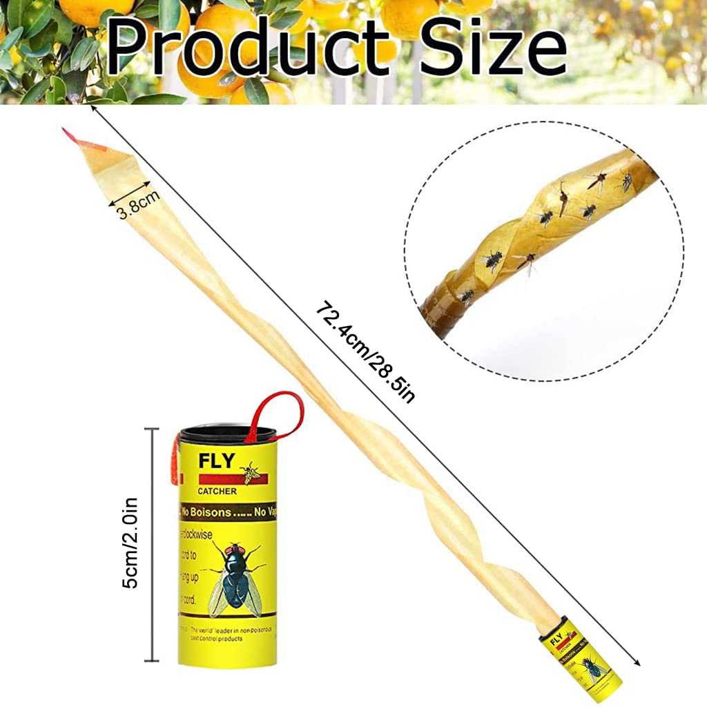 Supvox Fly Trap Kit for Garden and Indoor Use featuring 48PCS Ultra Sticky Yellow Traps