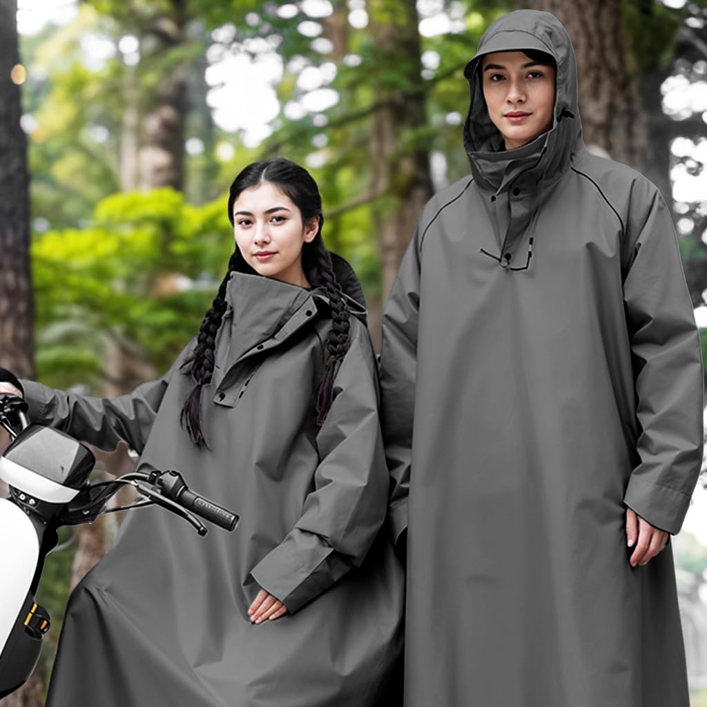 PALAY Rain Ponchos for Men and Women with Hooded Design | Reusable EVA Waterproof Raincoats
