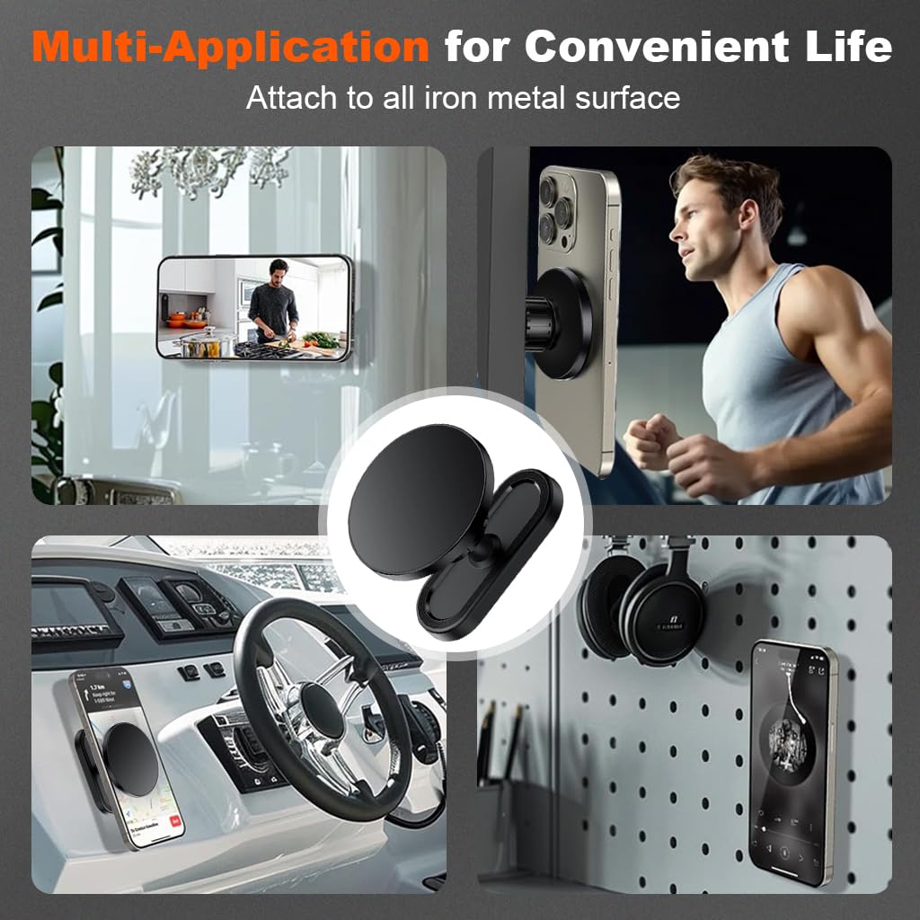 ZORBES Magnetic Phone Holder for Car and Desk featuring 360° Rotation and Aluminum Alloy Build